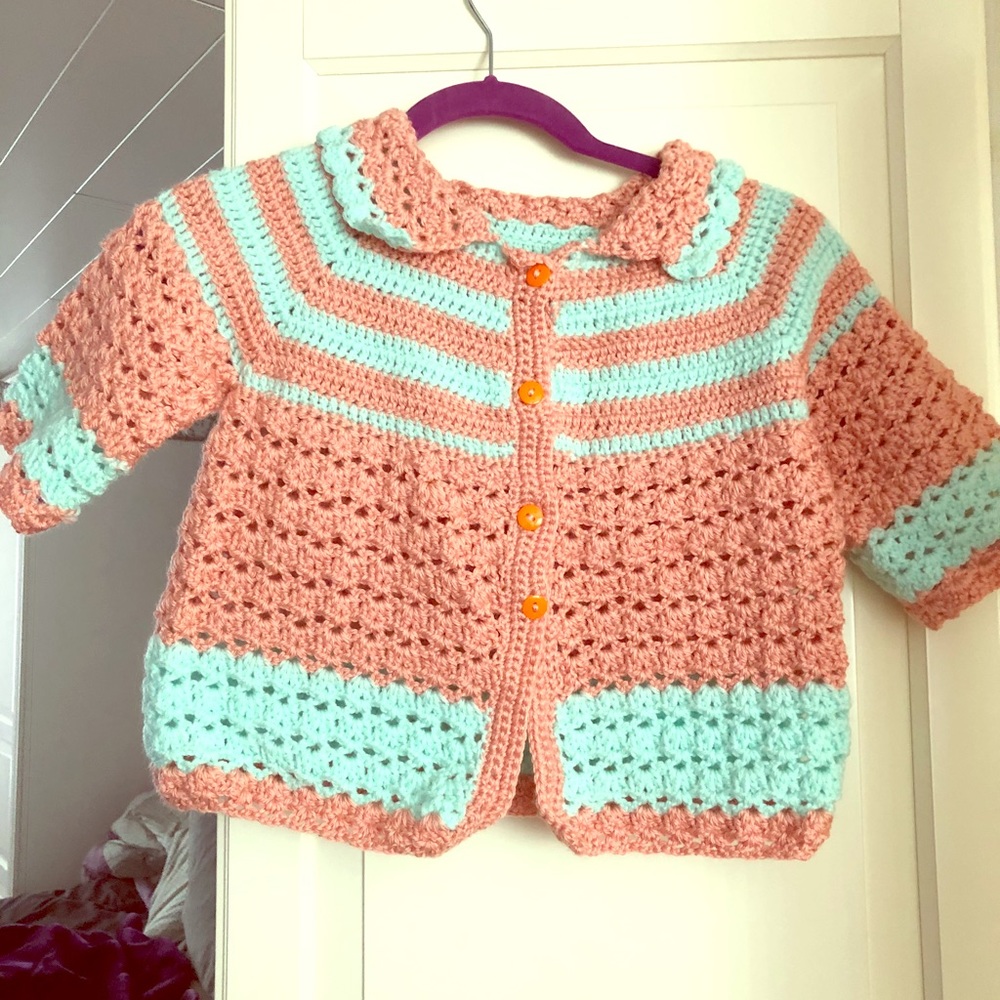 Baby girl handmade sweater